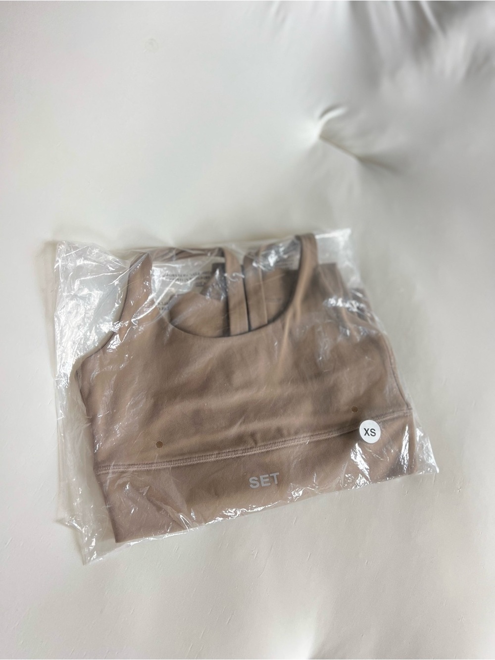 SET Active Light Brown Taupe Sports Bra size XS